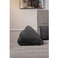 ECKSOFA in Webstoff Graubraun  - Graubraun/Schwarz, KONVENTIONELL, Textil/Metall (191/273cm) - Carryhome