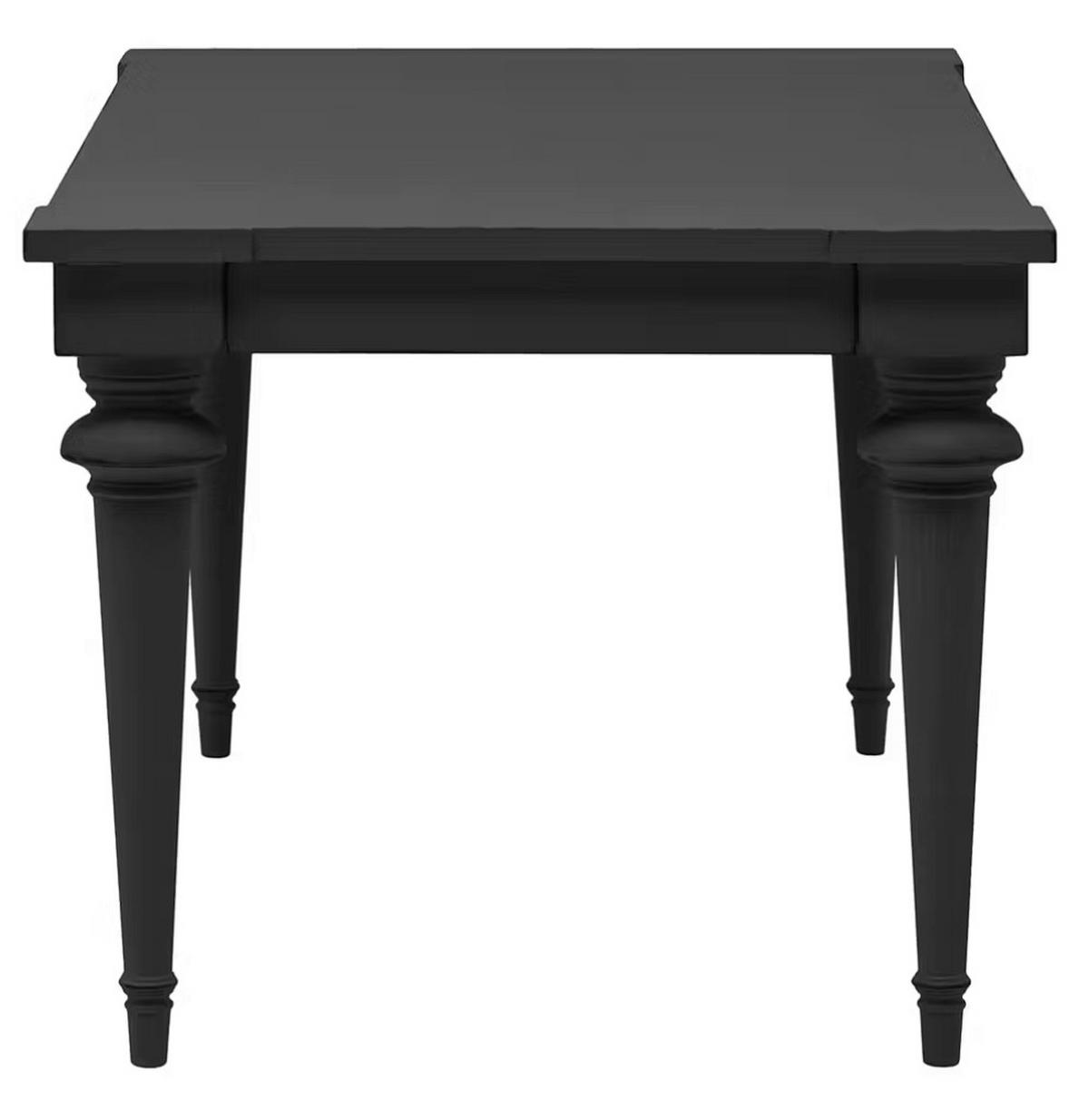 ESSTISCH Pinie massiv rechteckig Schwarz  - Schwarz, LIFESTYLE, Holz (182/76/90cm) - Livetastic