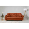 SCHLAFSOFA  mit Bettkasten erhältlich, Liegefunktion, Rücken echt, Armteil links, Armteil rechts Terracotta  - Buchefarben/Terracotta, Design, Holz/Textil (240/94/98cm) - MID.YOU