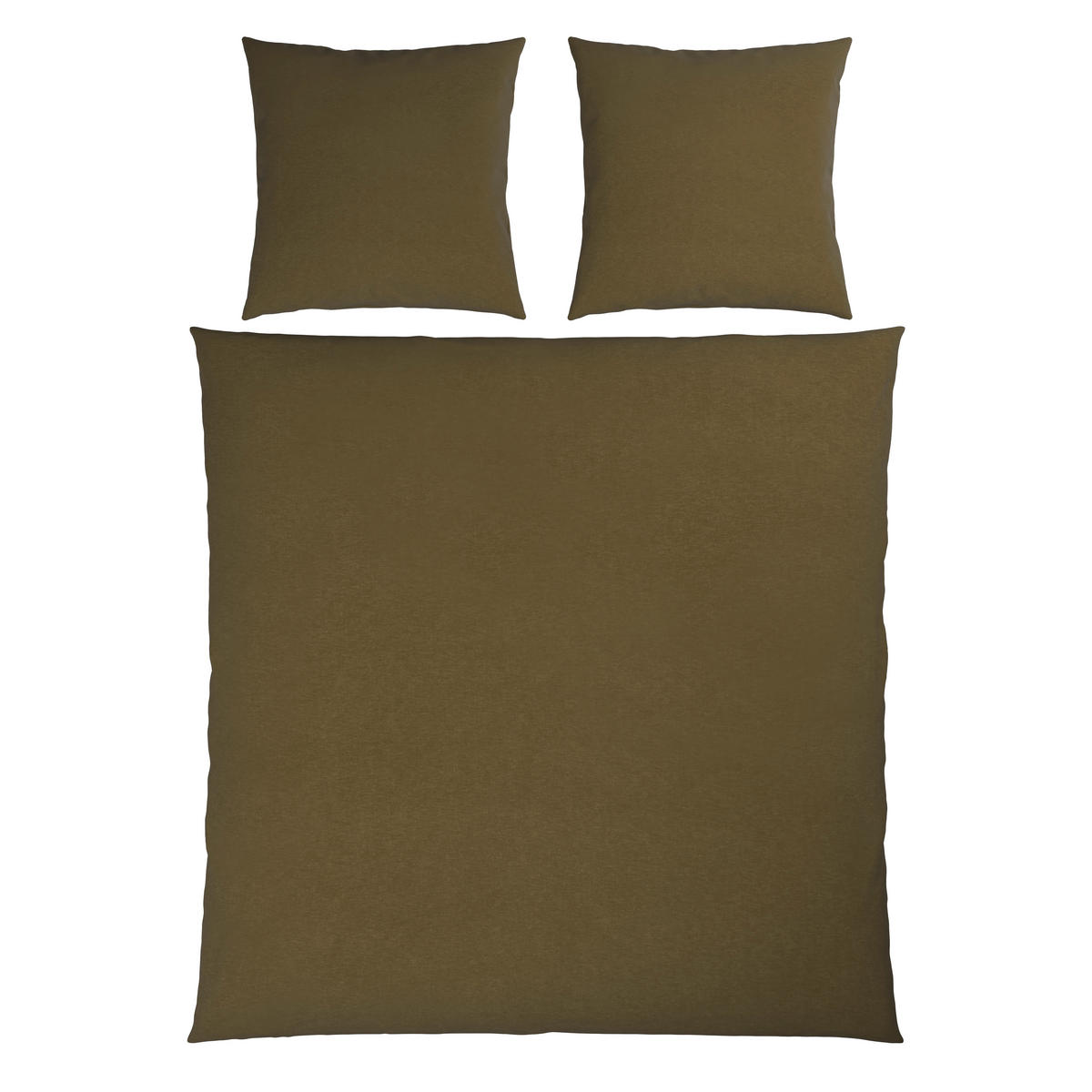 BETTWÄSCHE Flanell Flanell 200/200 cm  - Olivgrün, Basics, Textil (200/200cm) - Novel