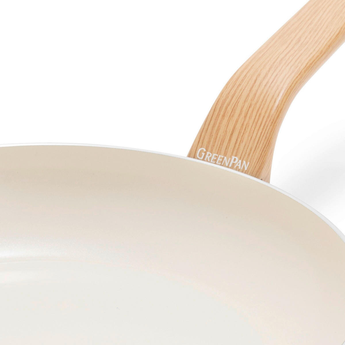 KOCHTOPFSET Essence 5-teilig  - Tannenholzfarben/Creme, Basics, Glas/Kunststoff - GreenPan