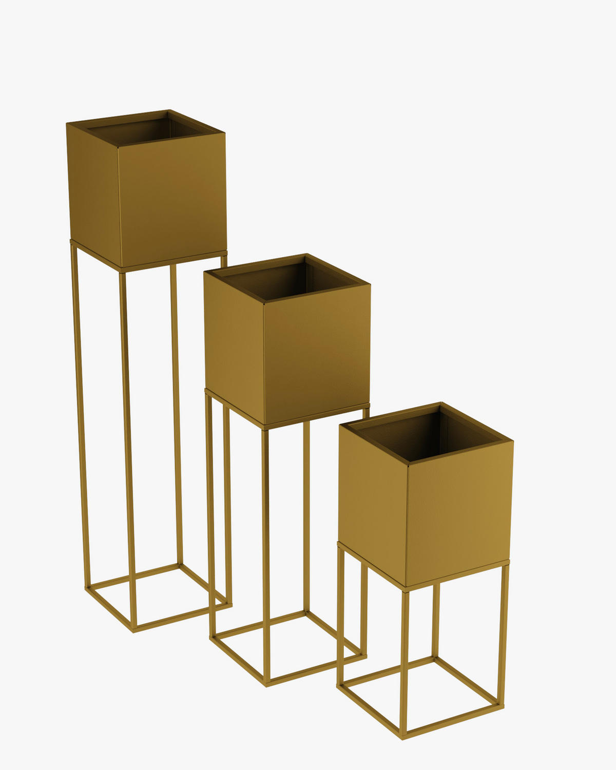BLUMENSTÄNDER Metall  - Goldfarben, Basics, Metall (19/67/19cm)