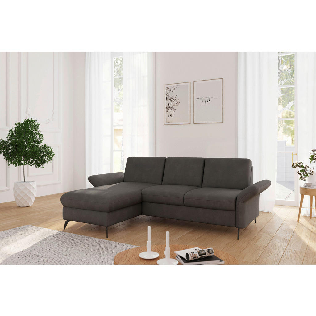 Sit & More ROHOVÁ SEDAČKA, textil, grafitová