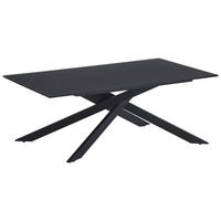 COUCHTISCH ESG 115/65/42 cm rechteckig Schwarz  - Schwarz, Design, Glas/Metall (115/65/42cm) - Stylife