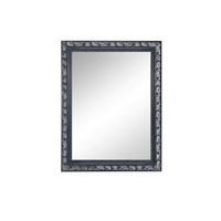 WANDSPIEGEL 55/70/3,5 cm    in rechteckig  - Silberfarben/Schwarz, Trend, Glas/Holz (55/70/3,5cm) - Boxxx