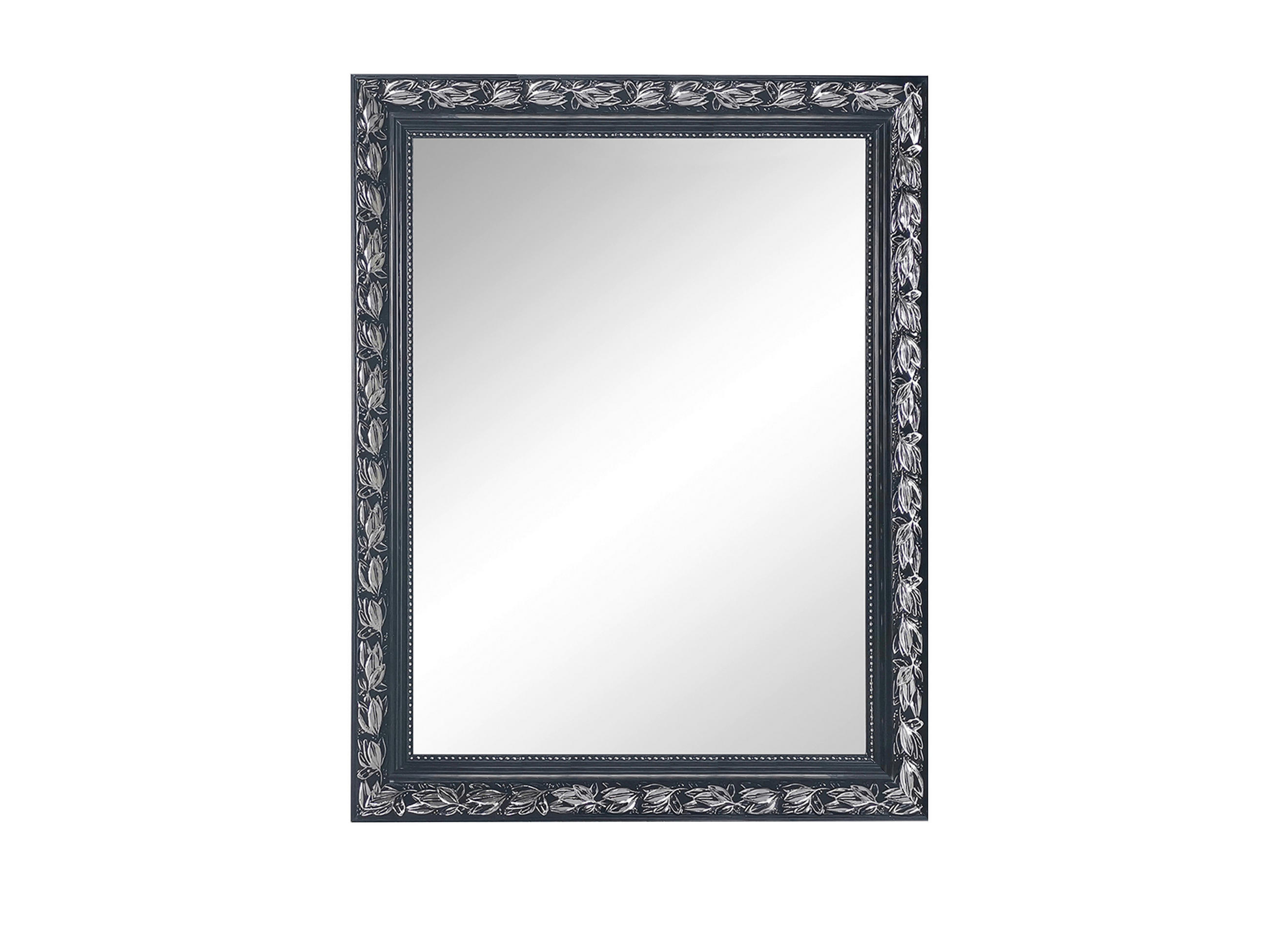 Boxxx Wandspiegel Schwarz, Silber 55x70x3.5 cm