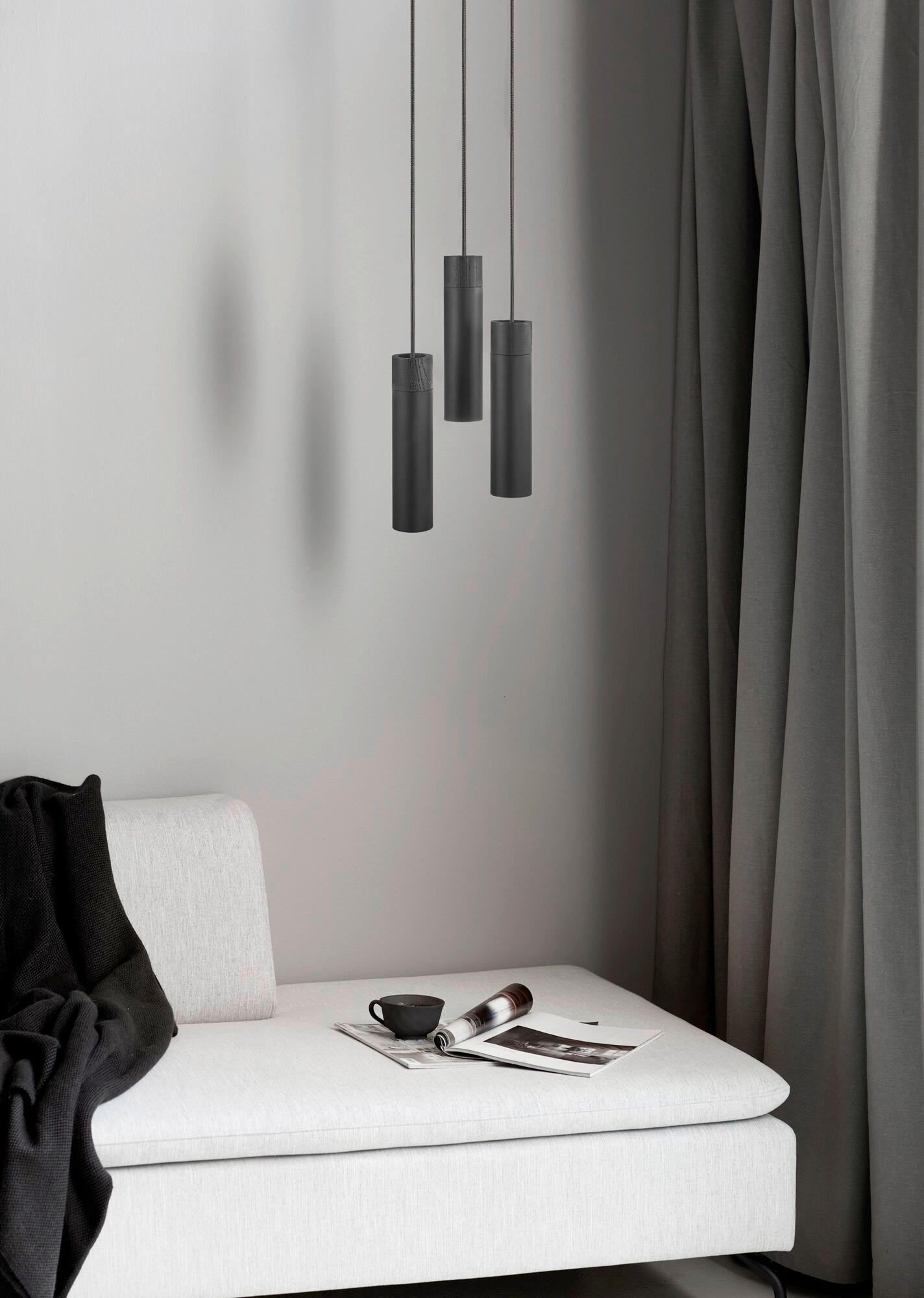 PENDELLEUCHTE 6/24,6 cm   - Schwarz, KONVENTIONELL, Metall (6/24,6cm) - Nordlux