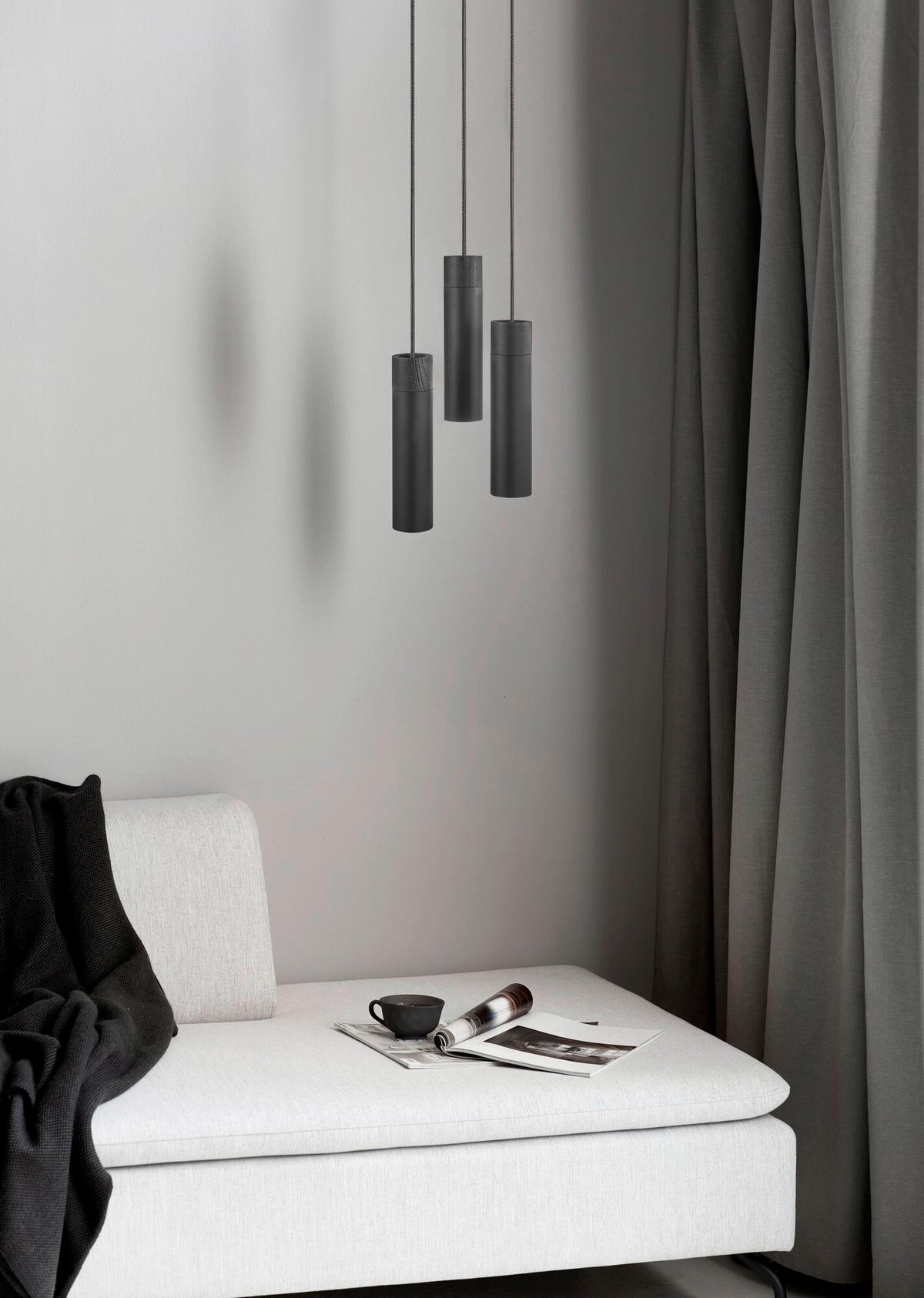 PENDELLEUCHTE 6/24,6 cm   - Schwarz, KONVENTIONELL, Metall (6/24,6cm) - Nordlux