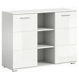 KOMMODE  in 110/83/37 cm  - Weiß Hochglanz, Design, Holzwerkstoff/Kunststoff (110/83/37cm) - Xora