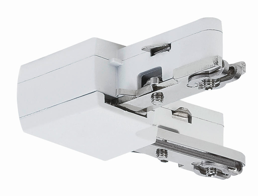 SCHIENENSYSTEM-VERBINDER   6,2/1,8/6,2 cm   - Weiß, Design, Metall (6,2/1,8/6,2cm) - Paulmann
