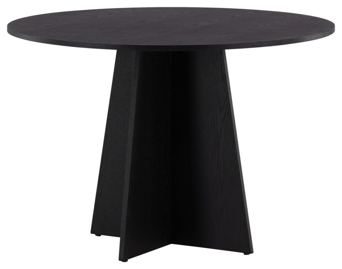 ESSTISCH in Holz 110/110/75 cm  - Schwarz, Design, Holz (110/110/75cm) - Livetastic