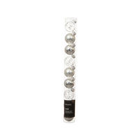 JULGRANSKULOR SET 3/3/3 cm 9 delar  - silver, Basics, glas (3/3/3cm)