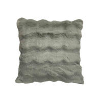 POTAH NA POLŠTÁŘ Z KOŽEŠINY  50/50 cm - šalvějově zelená, Basics, textil (50/50cm) - Novel