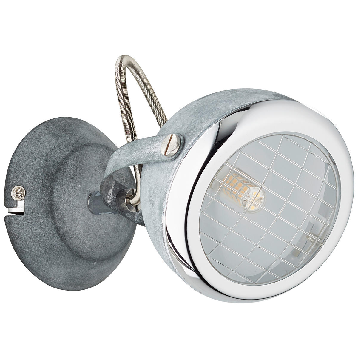 WANDSTRAHLER 22/19/12 cm   - Klar/Chromfarben, LIFESTYLE, Glas/Metall (22/19/12cm) - Brilliant