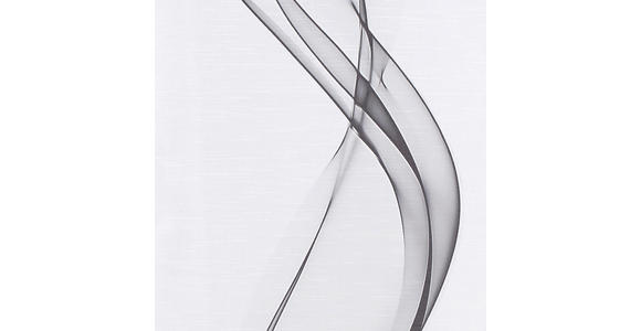 FLÄCHENVORHANG in Grau, Weiß halbtransparent - Weiß/Grau, Design, Textil (60/245cm) - Novel
