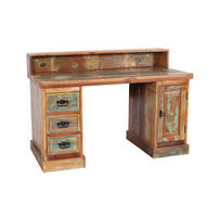 SCHREIBTISCH 132/90/65 cm  in Multicolor  - Multicolor/Schwarz, MODERN, Holz/Metall (132/90/65cm) - MID.YOU