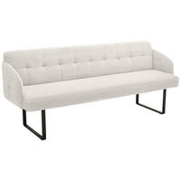 SITZBANK 217/85/69 cm Cord Creme Metall  - Creme/Schwarz, Design, Textil/Metall (217/85/69cm) - Musterring