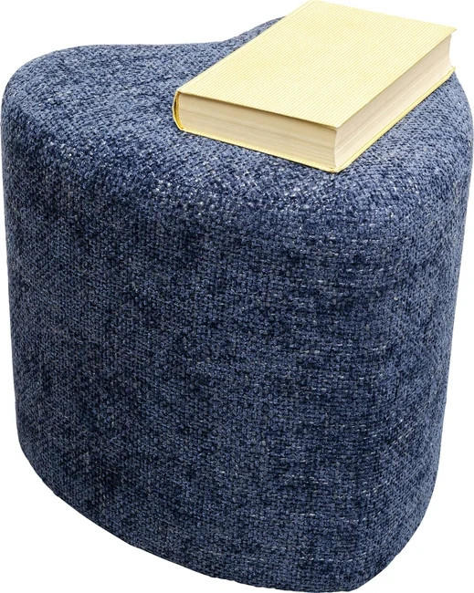 HOCKER in Holz, Textil Dunkelblau  - Dunkelblau, Design, Holz/Textil (34/36/36cm) - Kare-Design