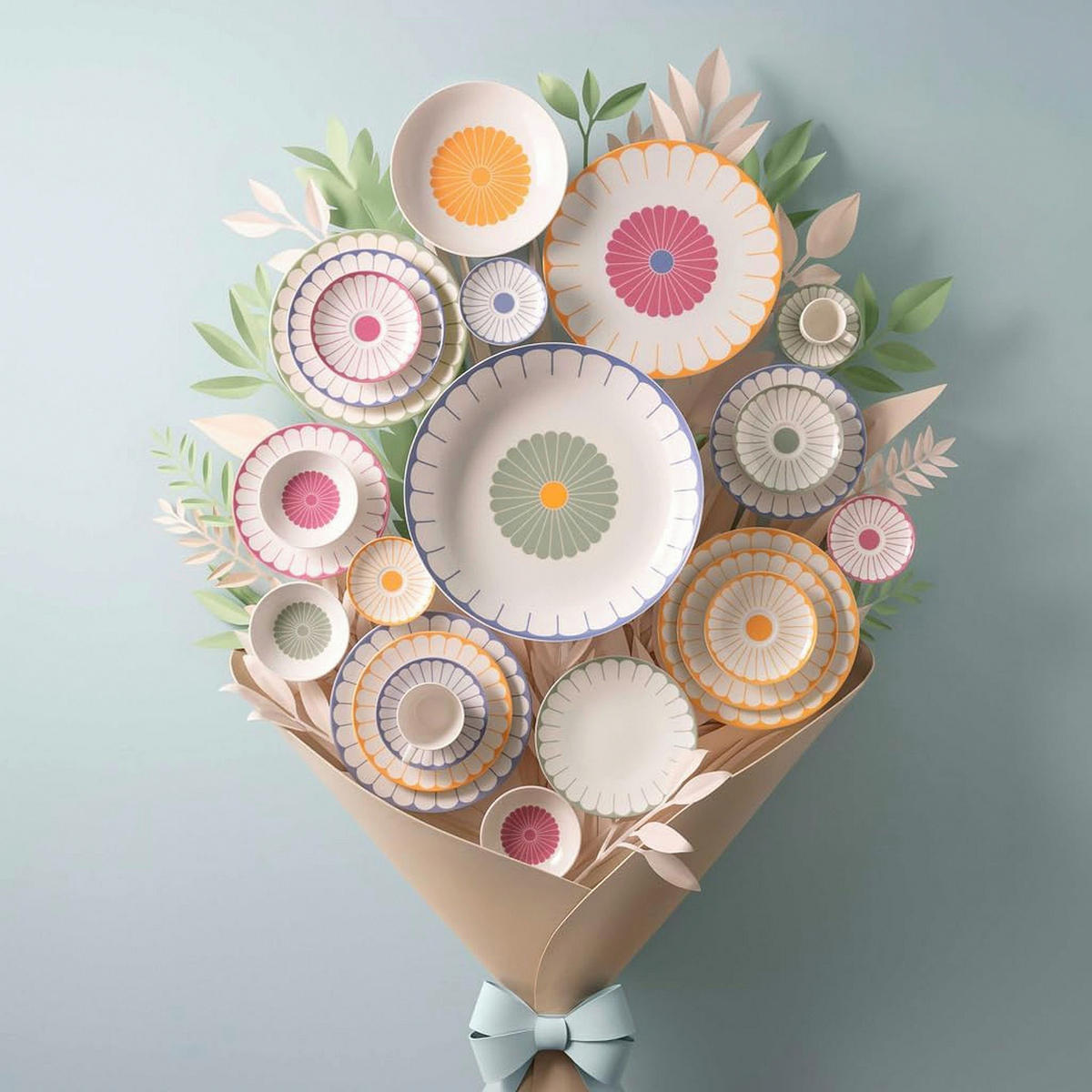 SALATSCHÜSSEL  Fleur Couleur  - Salbeigrün/Weiß, MODERN, Keramik (24/12cm) - Villeroy & Boch