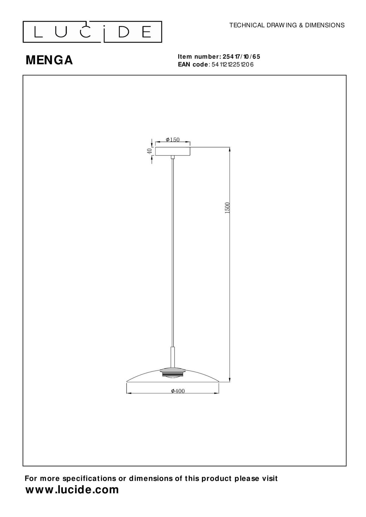 LED-HÄNGELEUCHTE 40/40/16 cm    - Konventionell (40/40/16cm) - Lucide