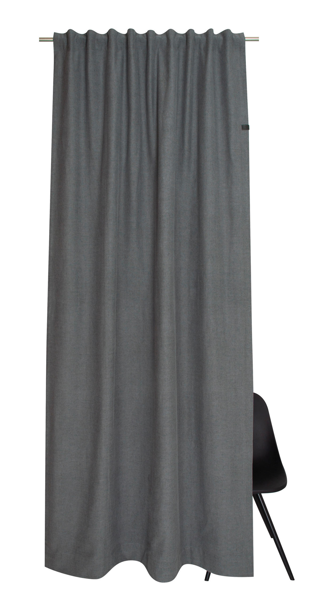 FERTIGVORHANG blickdicht  - Dunkelgrau, Basics, Textil (130/300cm) - Schöner Wohnen