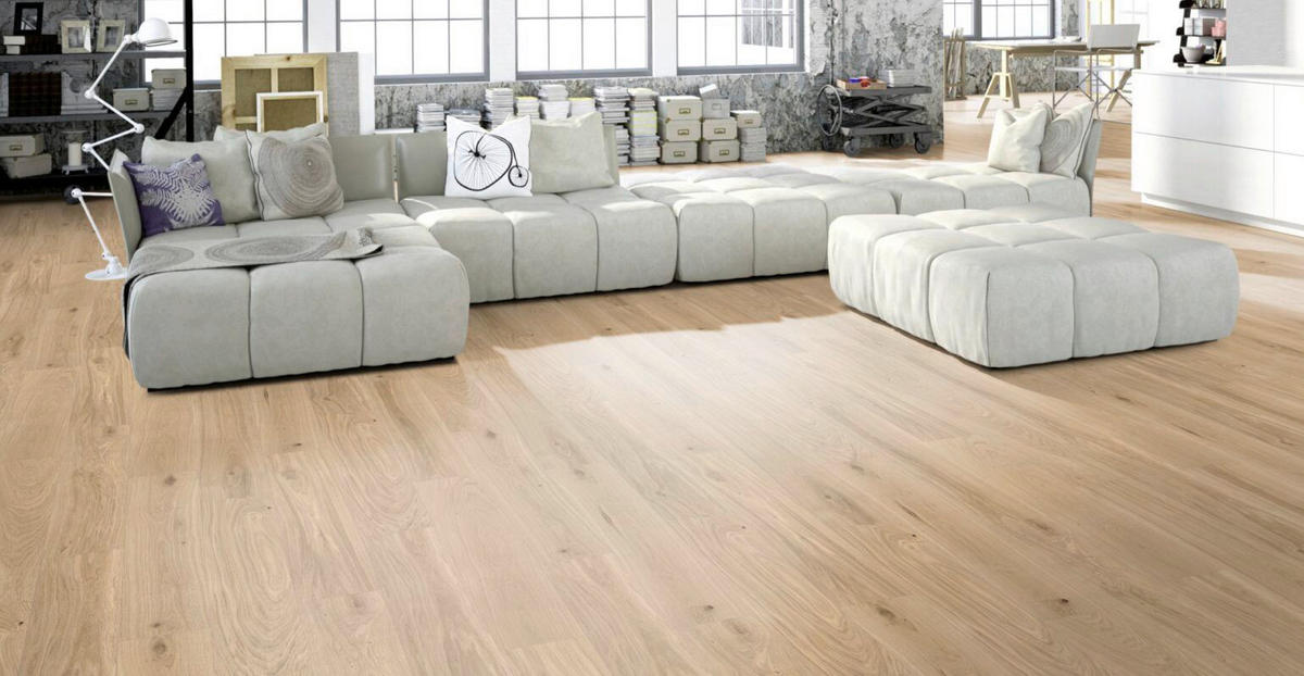 KORKBODEN KORK ECOPRINT EICHE BLOND 1164X194X8,5mm  per  m² - Cognac, Basics, Naturmaterialien/Holz (116,4/19,4/0,85cm)