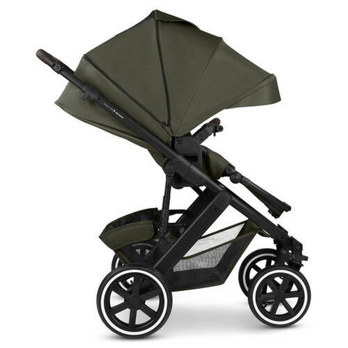 KINDERWAGENSET  Salsa 5 Air - All In One Set Maxi Cosi  Avocado  - Schwarz/Weiß, Basics, Textil/Metall (95.5/63/118cm) - ABC Design