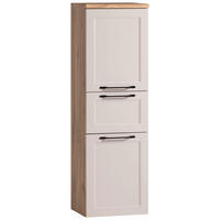 MIDISCHRANK 40/130/35 cm  - Kaschmir/Eiche Wotan, ROMANTIK / LANDHAUS, Holzwerkstoff/Kunststoff (40/130/35cm) - Xora