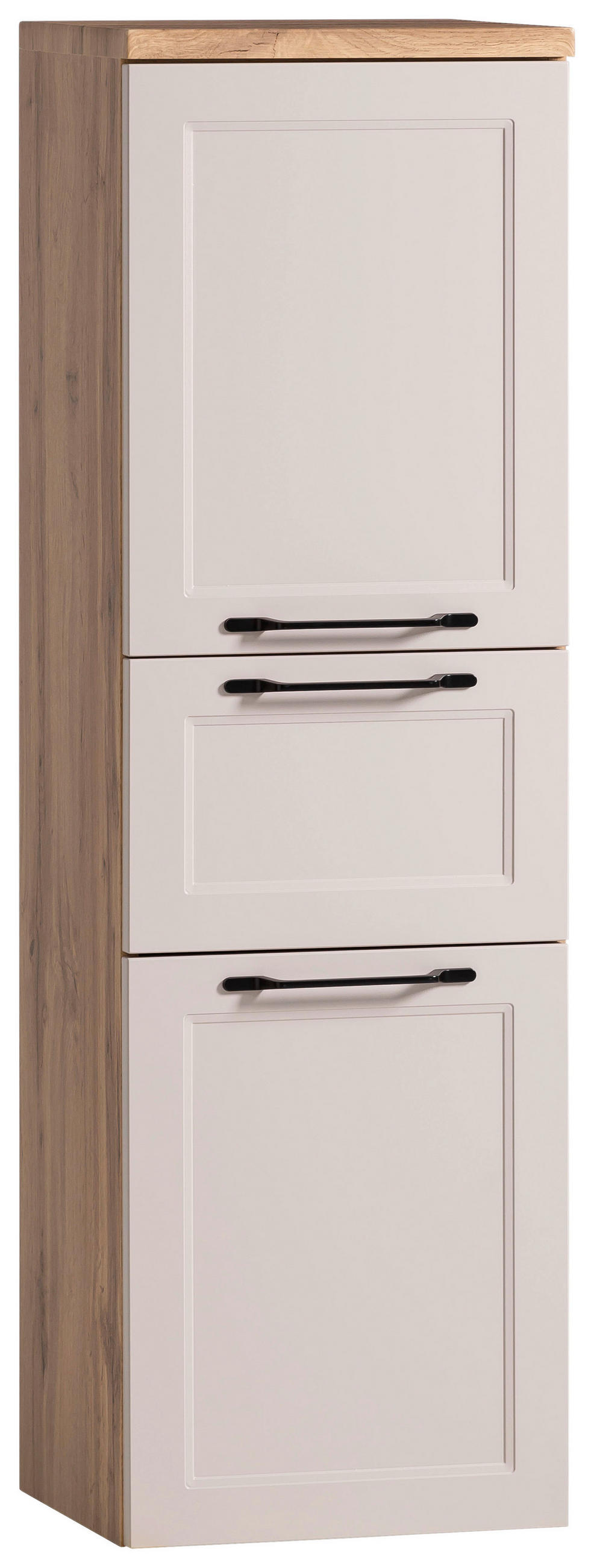 MIDISCHRANK 40/130/35 cm  - Kaschmir/Eiche Wotan, ROMANTIK / LANDHAUS, Holzwerkstoff/Kunststoff (40/130/35cm) - Xora