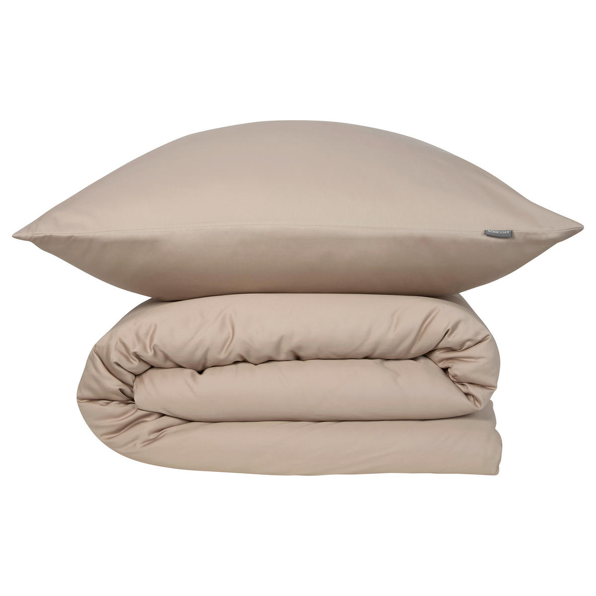 BETTWÄSCHE ELLA Satin 155/220 cm  - Cappuccino, Basics, Textil (155/220cm)