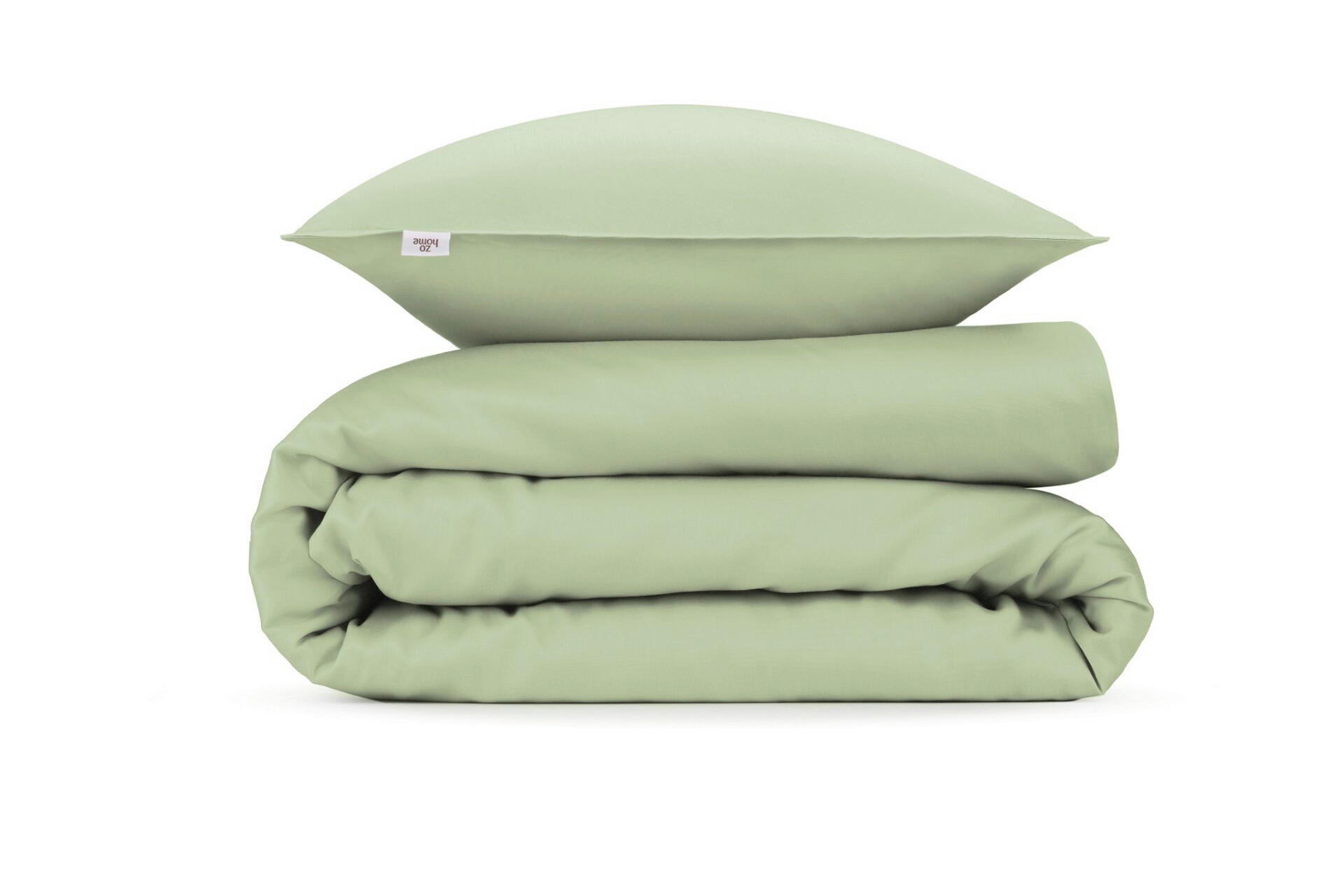 BETTWÄSCHE 2-teilig Satinado Makosatin 135/200 cm  - Salbeigrün, Basics, Textil (135/200cm) - Zohome