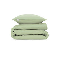 BETTWÄSCHE 2-teilig Satinado Makosatin 155/220 cm  - Salbeigrün, Basics, Textil (155/220cm) - Zohome