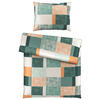 BETTWÄSCHE CUBY Satin 140/200 cm  - Grün, KONVENTIONELL, Textil (140/200cm) - Esposa