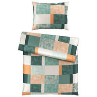 BETTWÄSCHE CUBY Satin 140/200 cm  - Grün, KONVENTIONELL, Textil (140/200cm) - Esposa
