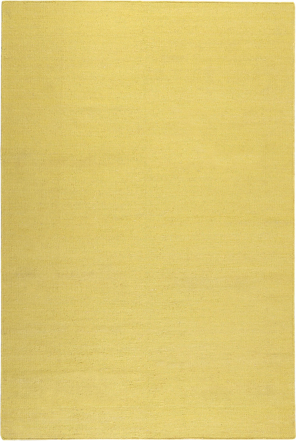 Handwebteppich Gelb Baumwolle Rainbow Kelim 160x230 Cm