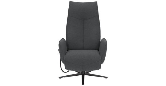 RELAXSESSEL in Textil Grau - Anthrazit/Grau, Design, Textil/Metall (71/114/84cm) - Johann Jakob
