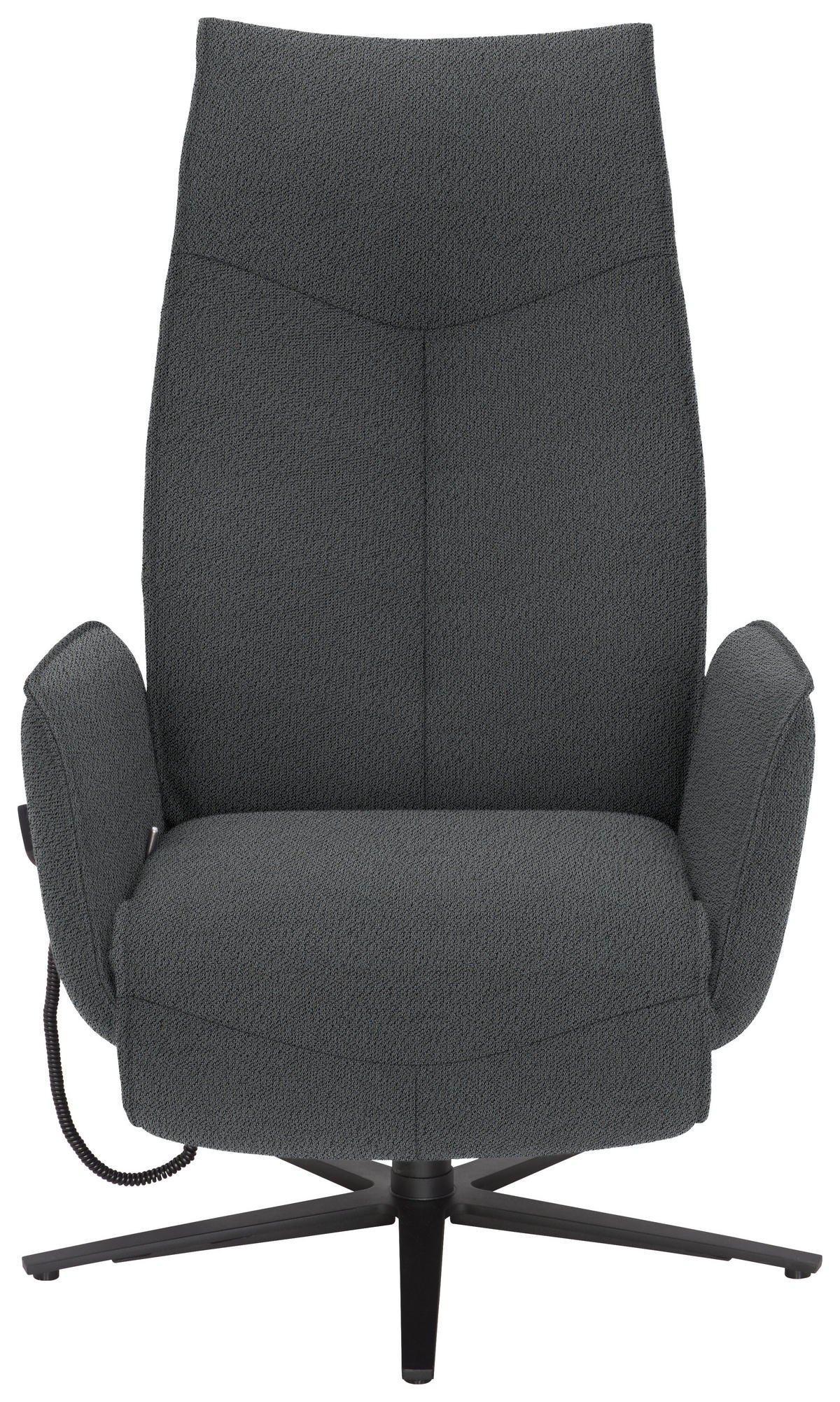 RELAXSESSEL in Textil Grau  - Anthrazit/Grau, Design, Textil/Metall (71/114/84cm) - Johann Jakob