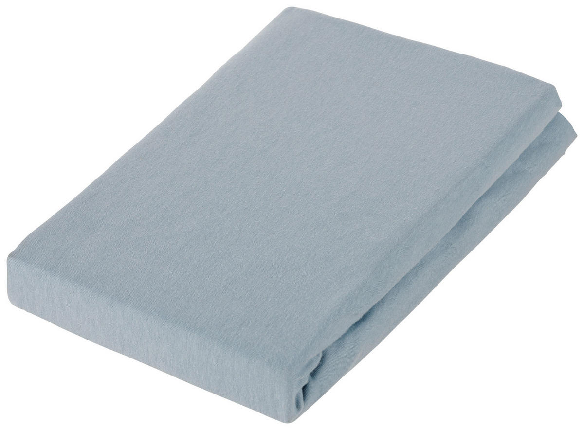 KINDERSPANNLEINTUCH 60-70/120-140 cm   - Blau, Basics, Textil (60-70/120-140cm) - Avelia
