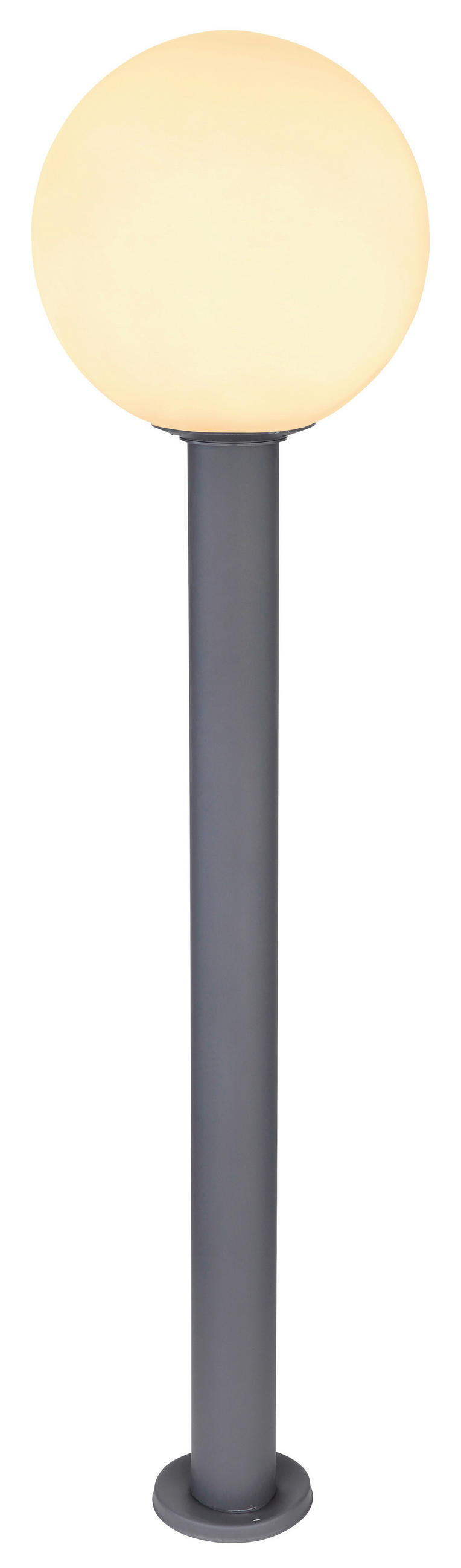 AUSSENLEUCHTE - Weiss/Anthrazit, Basics, Glas/Metall (25/100cm) - Globo
