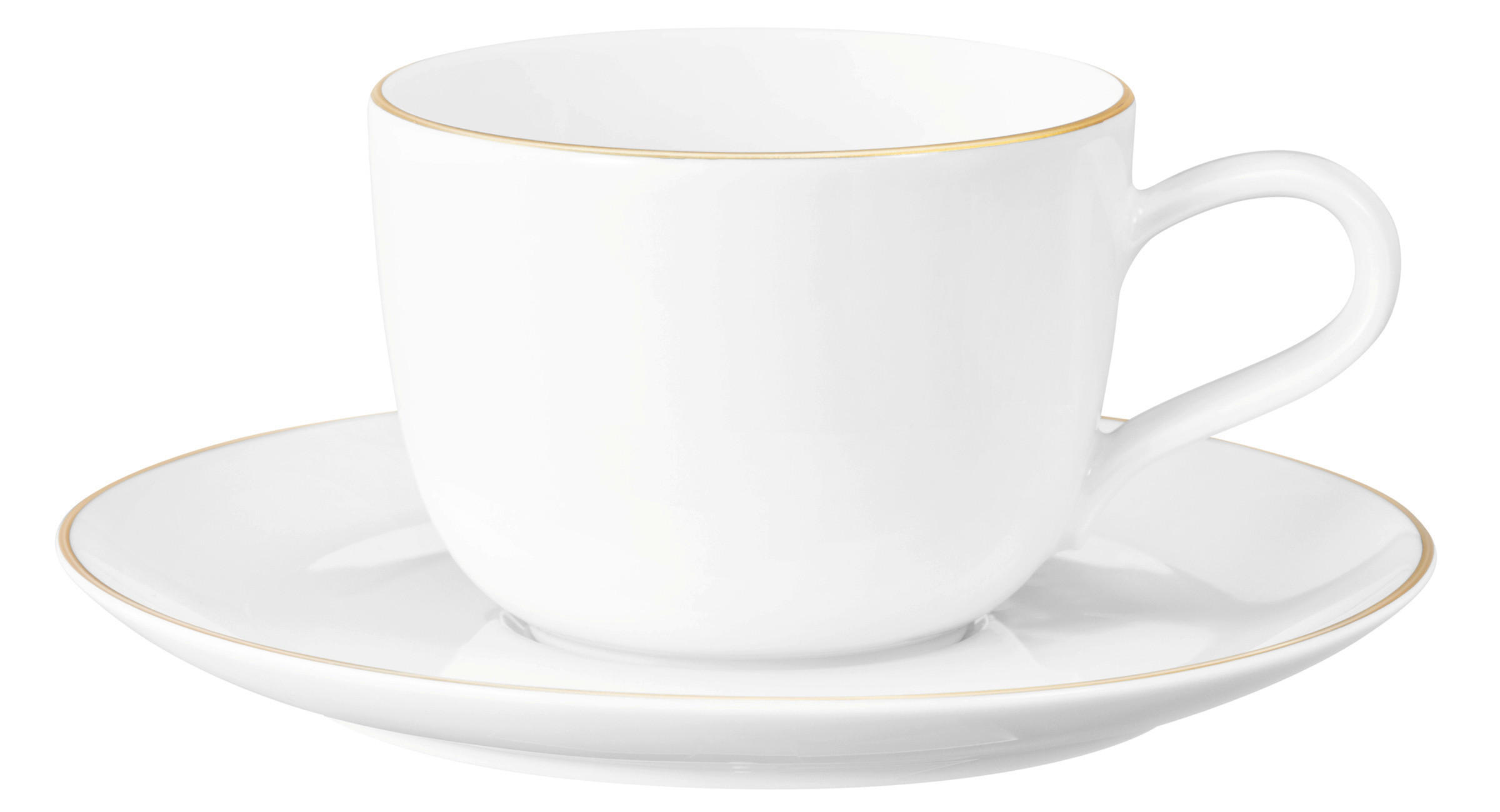 UNTERTASSE - Goldfarben/Weiß, Basics, Keramik (16,5cm) - Seltmann Weiden