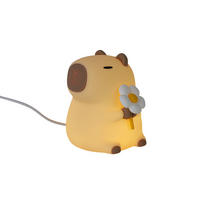NACHTLICHT Capybara 9,2/11,1/9,1 cm   - Creme, Trend, Kunststoff (9,2/11,1/9,1cm) - Novel