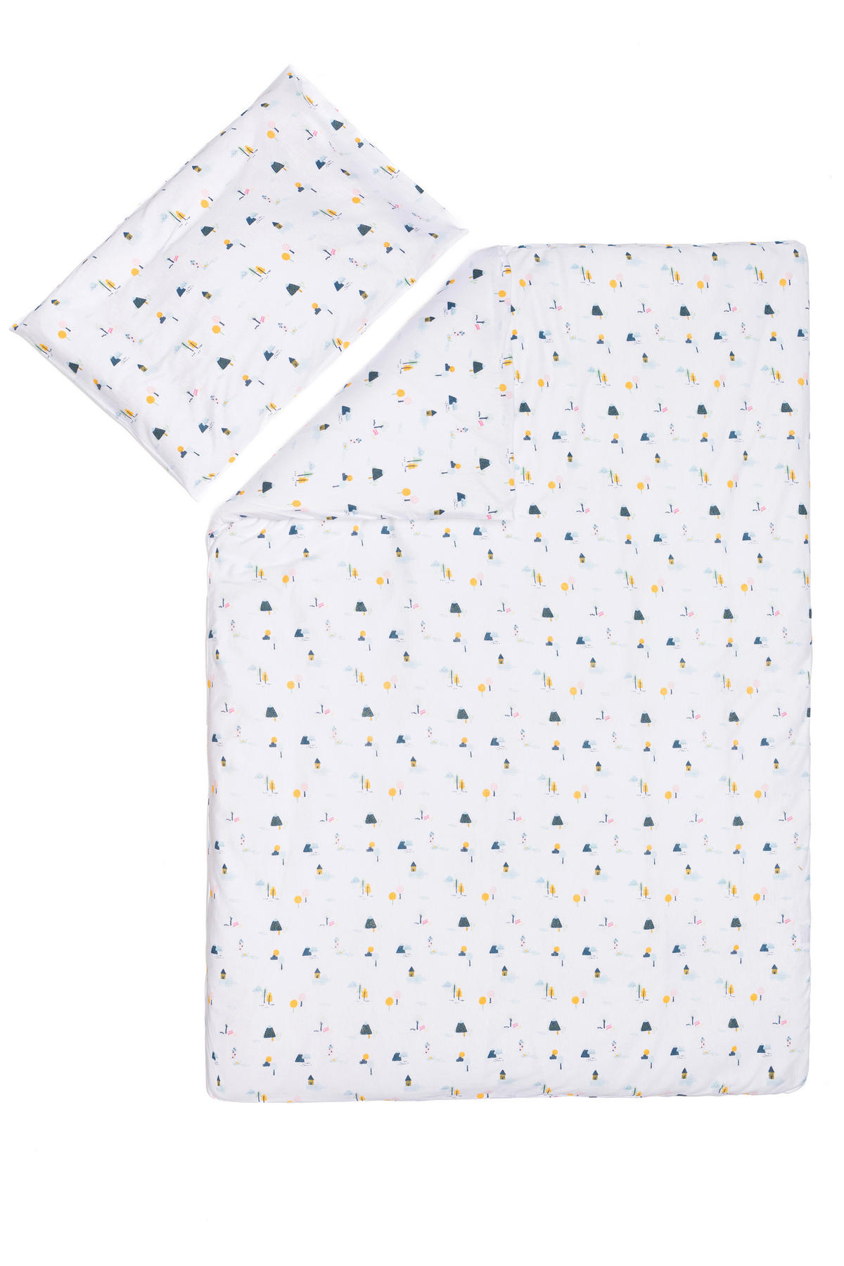 BABYBETTWÄSCHE Village White Jersey 135/100 cm  - Multicolor/Weiß, Basics, Textil (135/100cm) - Fillikid