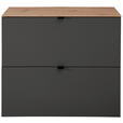 HÄNGESCHUHSCHRANK 100/84/37 cm  - Schwarz/Graphitfarben, MODERN, Holzwerkstoff/Metall (100/84/37cm) - Voleo