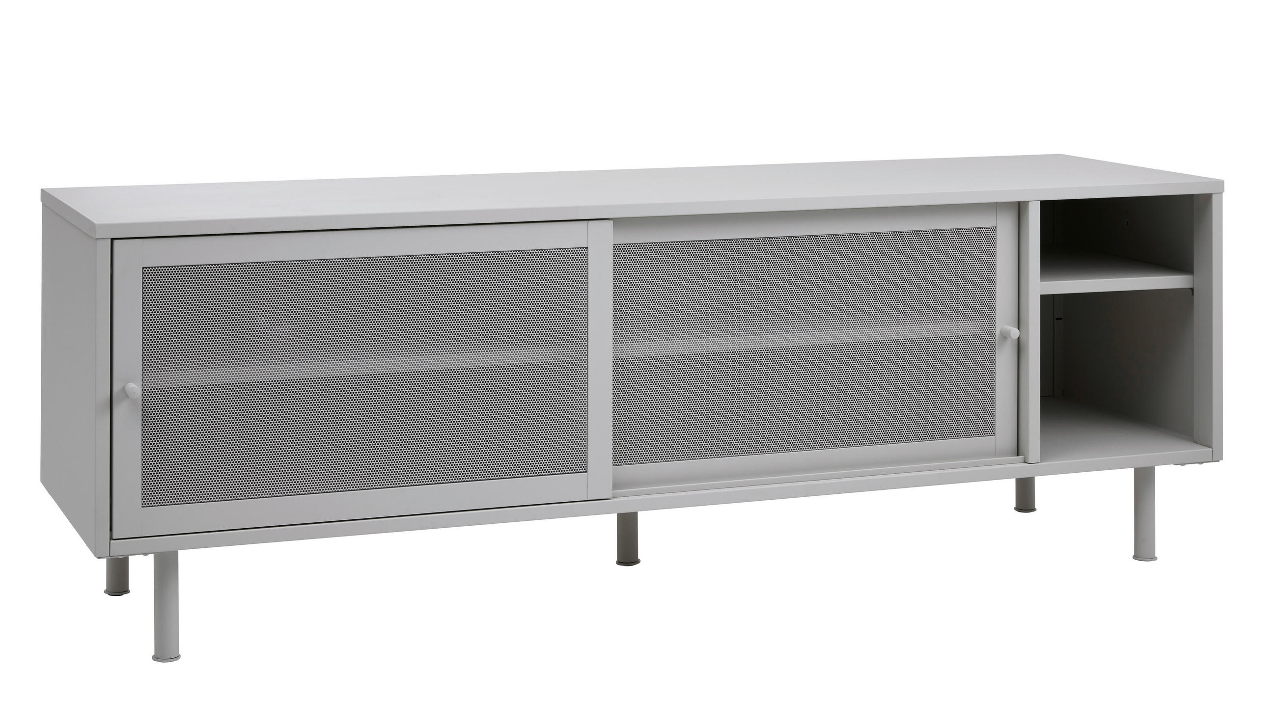 LOWBOARD  in 160/55/45 cm  - Greige, Basics, Metall (160/55/45cm) - Boxxx