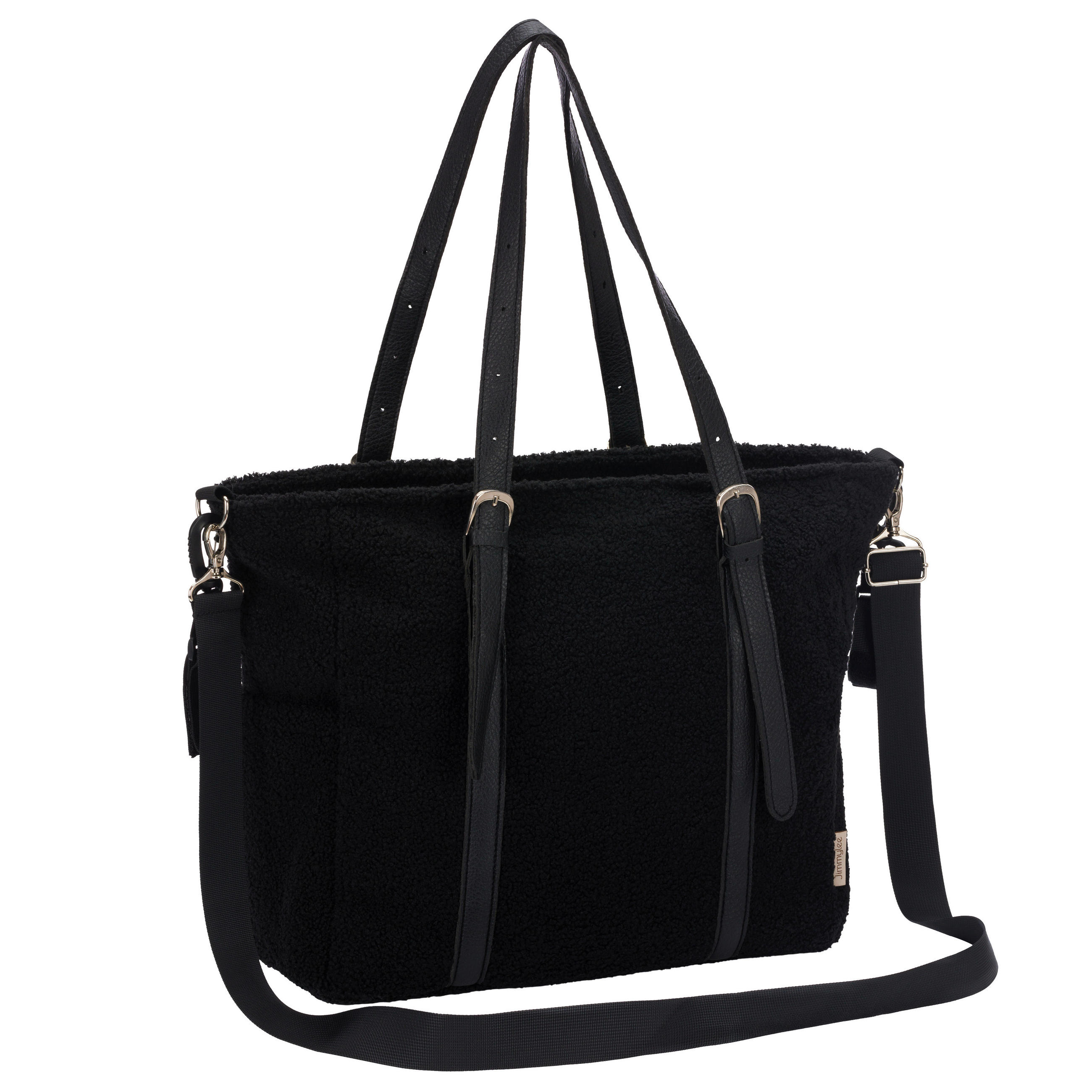 WICKELTASCHE  - Schwarz, Basics, Kunststoff (39/15/36cm) - Jimmylee