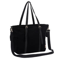 WICKELTASCHE  - Schwarz, Basics, Kunststoff (39/15/36cm) - Jimmylee