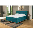 BOXSPRINGBETT 180/200 cm  in Petrol  - Eichefarben/Petrol, Natur, Holz/Textil (180/200cm) - Linea Natura