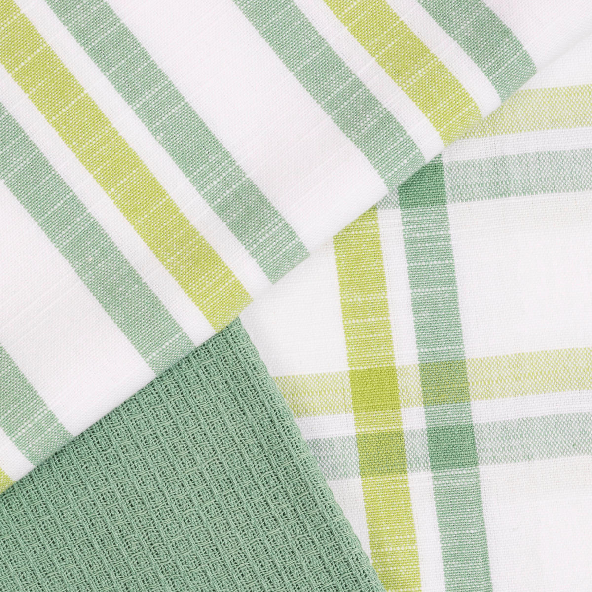 KONYHARUHASZETT 3 részes zöld  - zöld, Design, textil (50/70cm) - Esposa