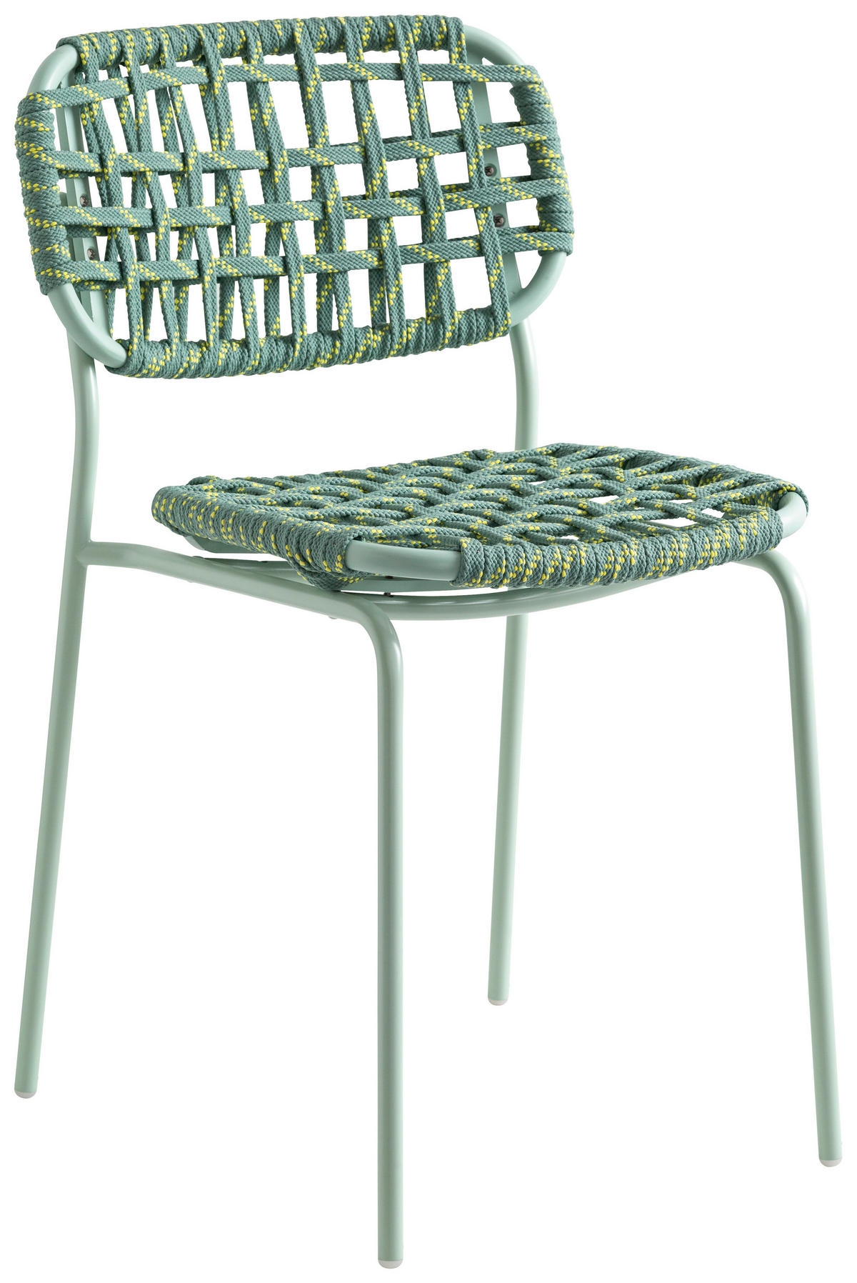 GARTENSTUHL-SET Pastellgrün  - Pastellgrün, Design, Textil/Metall (47/81/55,5cm) - Connubia 