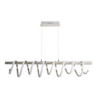 LED-HÄNGELEUCHTE 100/6/150 cm  - Nickelfarben, Design, Metall (100/6/150cm) - Näve